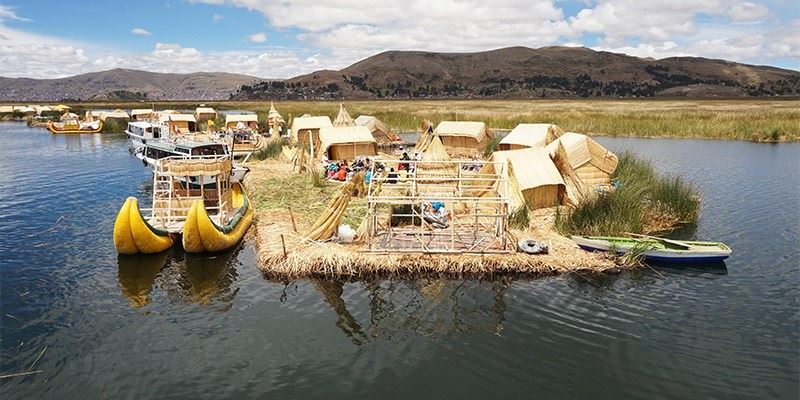 Lake titicaca floating islands