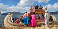 People at lake titicaca