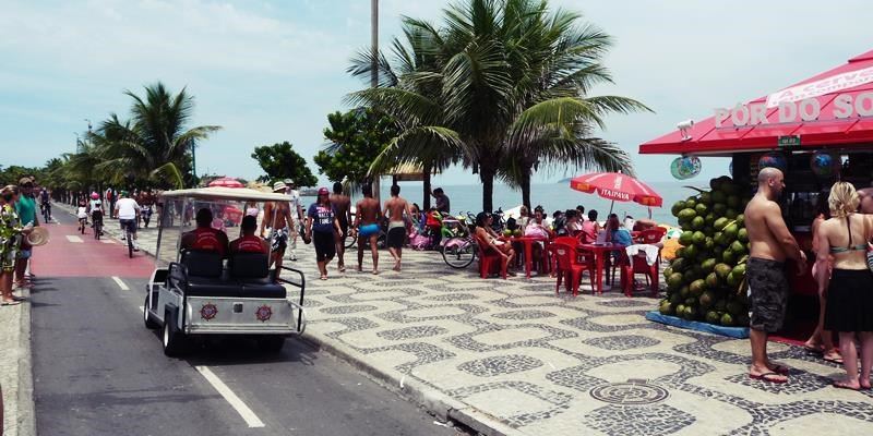 Ipanema beach boardwalk