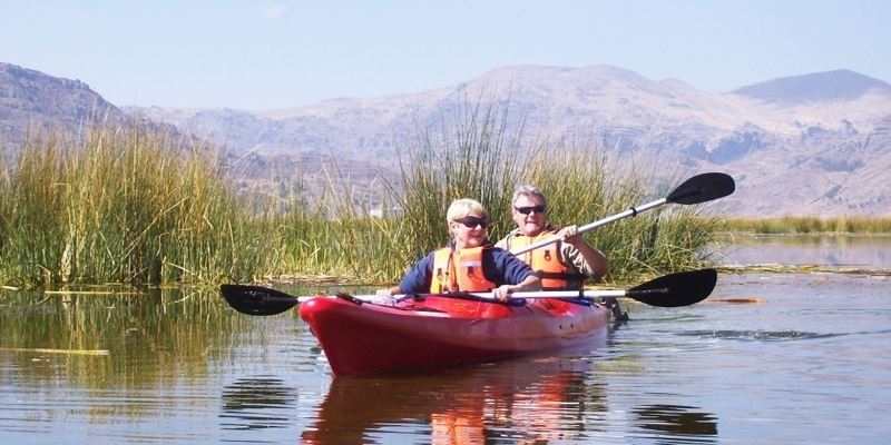 Kayaking Uros and Taquile Island full day