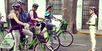 Green bikes in Barranco